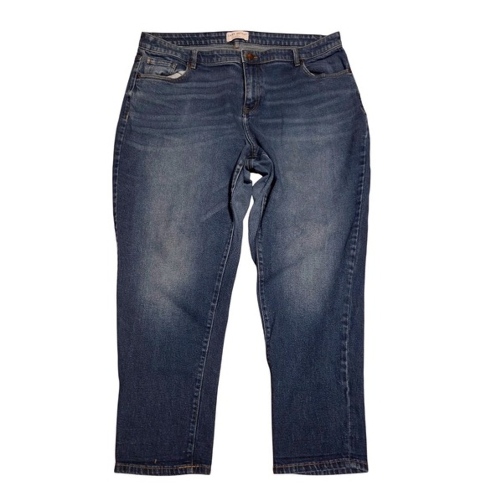Lane Bryant Womens Size 18 Straight Leg Jeans Medium Wash Denim